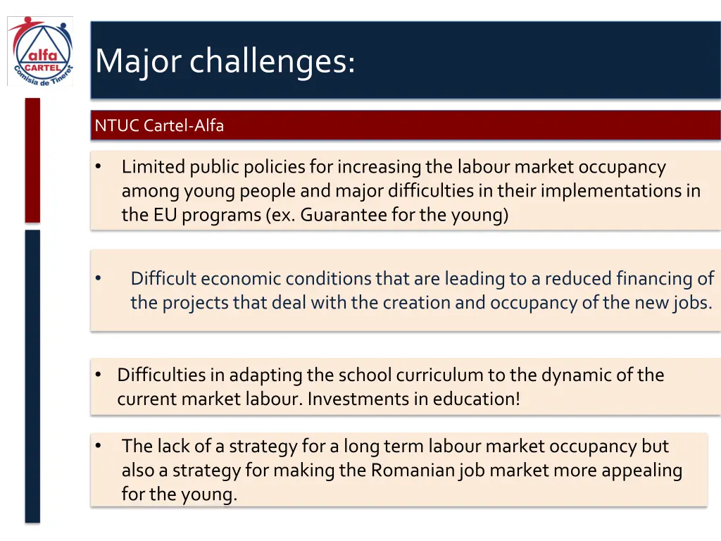 major challenges