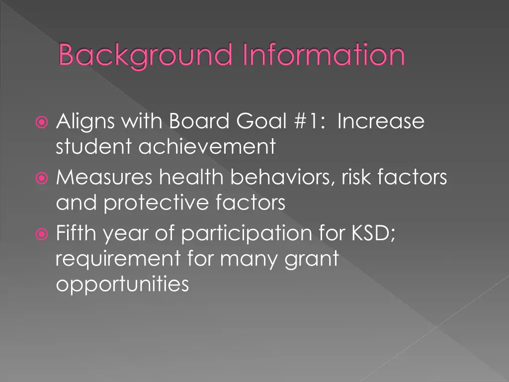 background information
