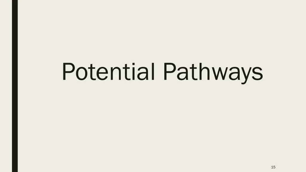 potential pathways