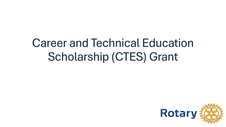 career and technical education scholarship ctes