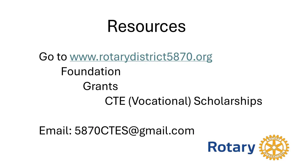 resources