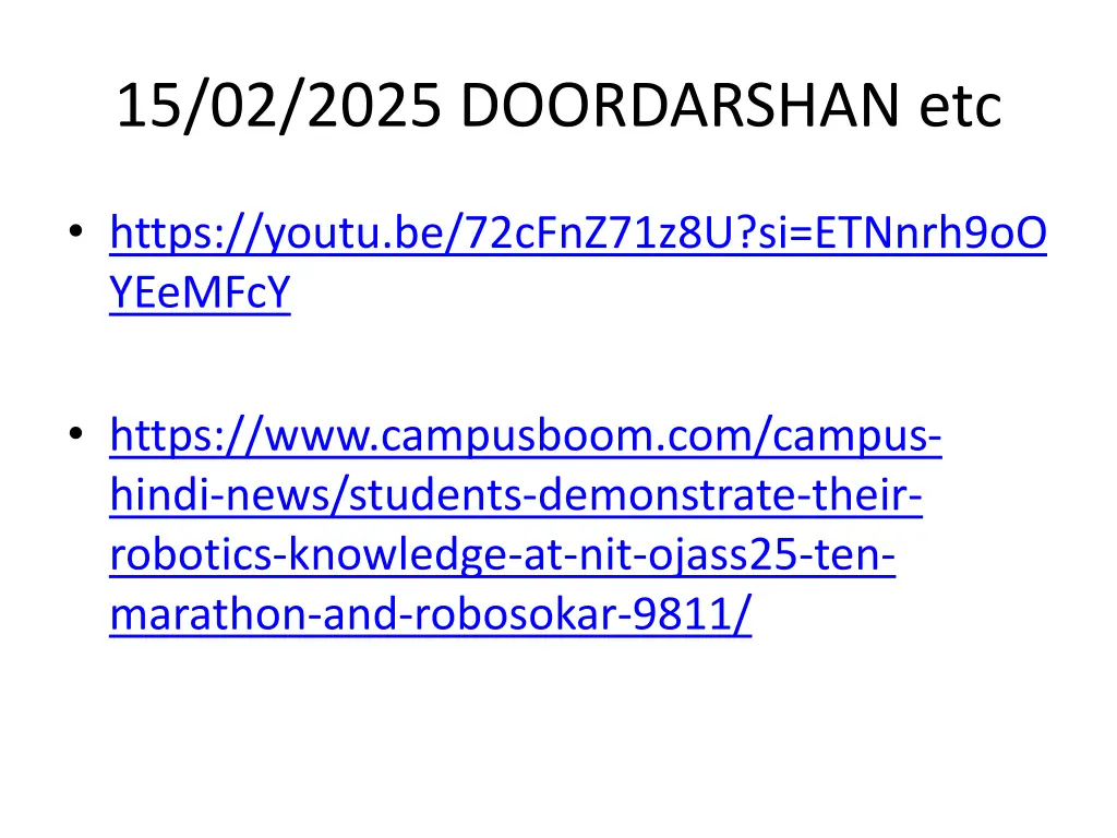 15 02 2025 doordarshan etc