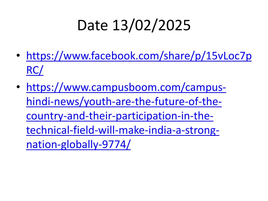 date 13 02 2025