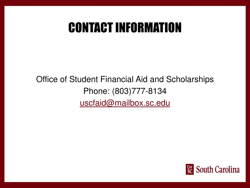contact information