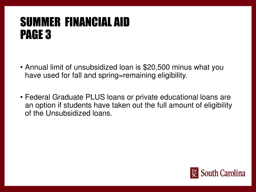 summer financial aid page 3