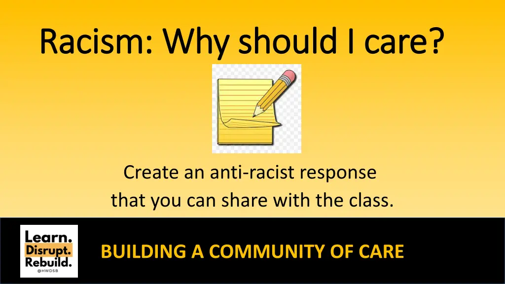racism racism why should i care why should i care