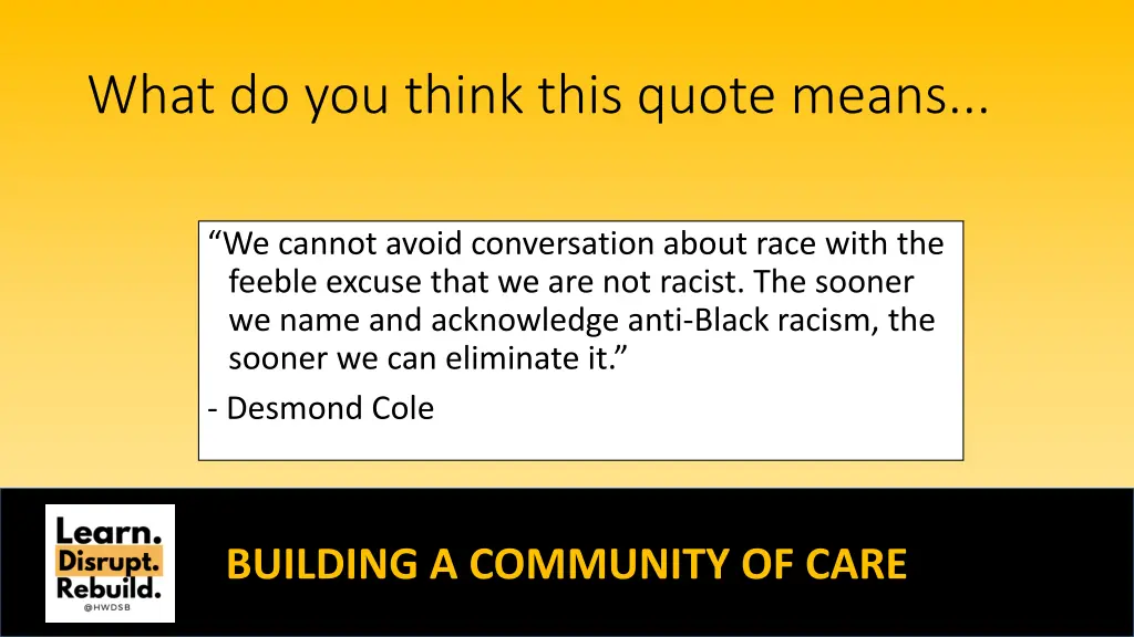 what do you think this quote means 1