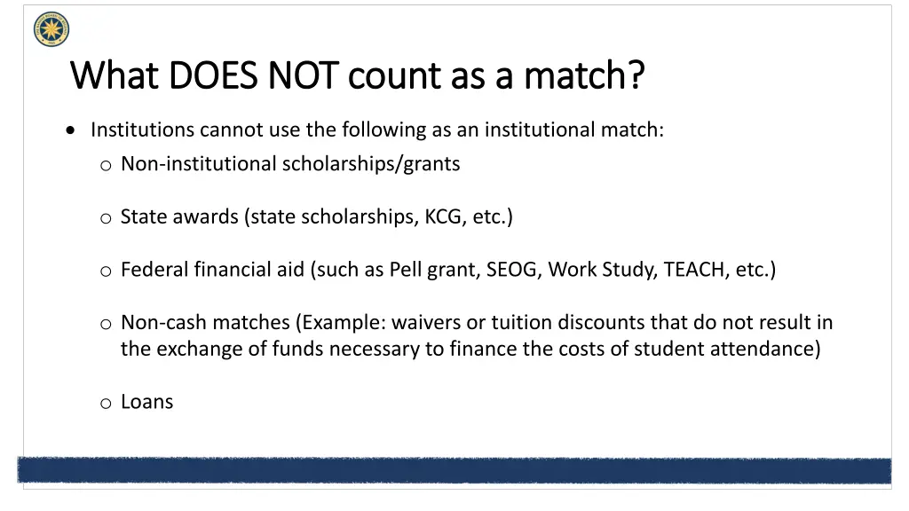 what does not count as a match what does