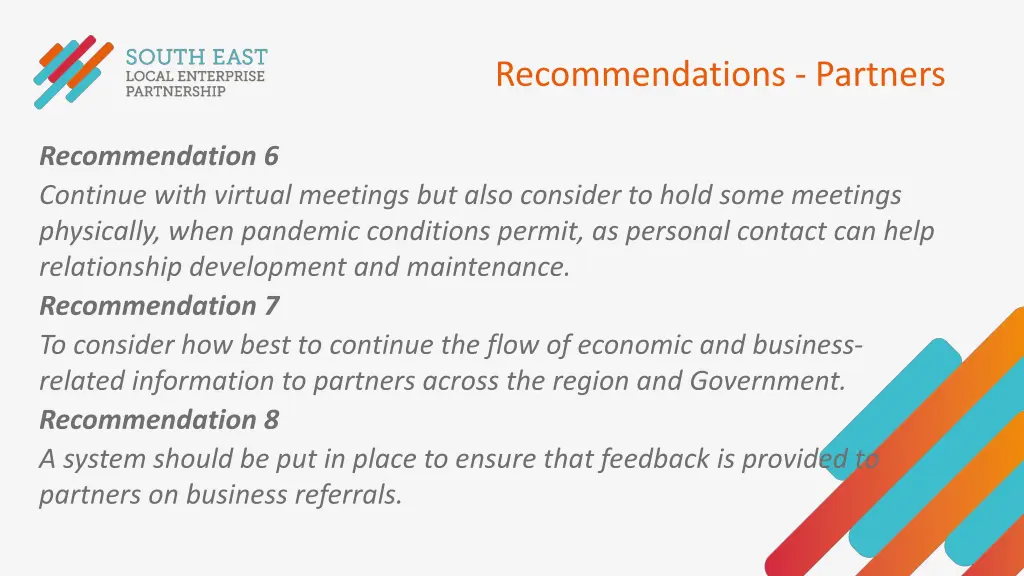 recommendations partners