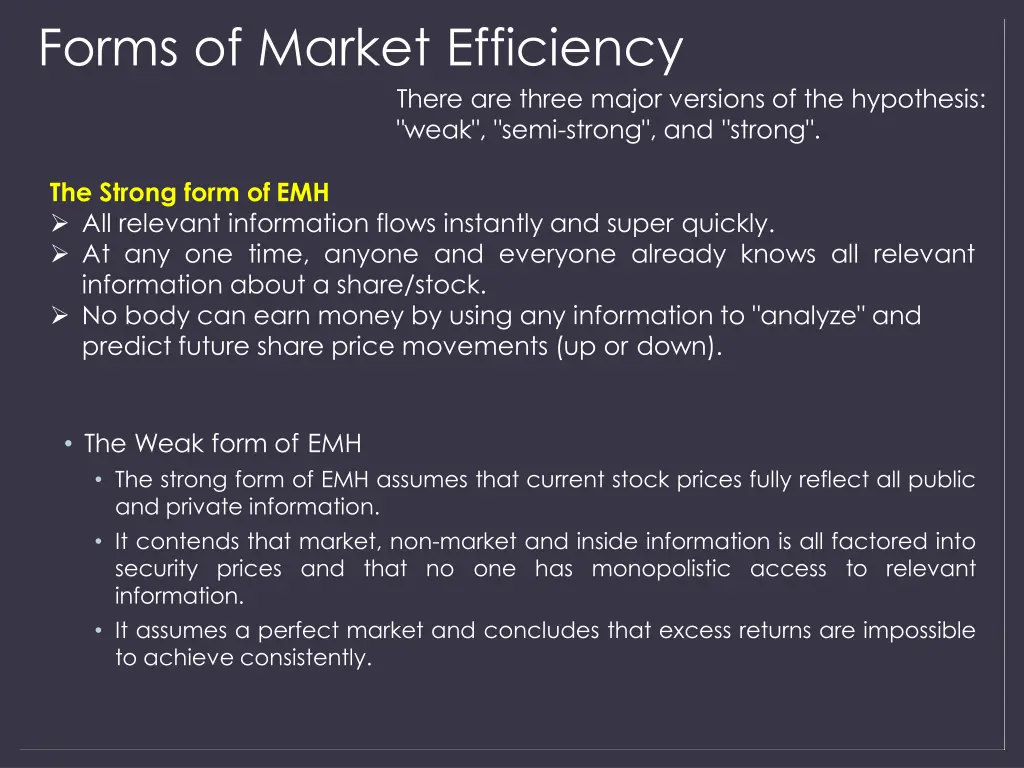 forms of market efficiency 1