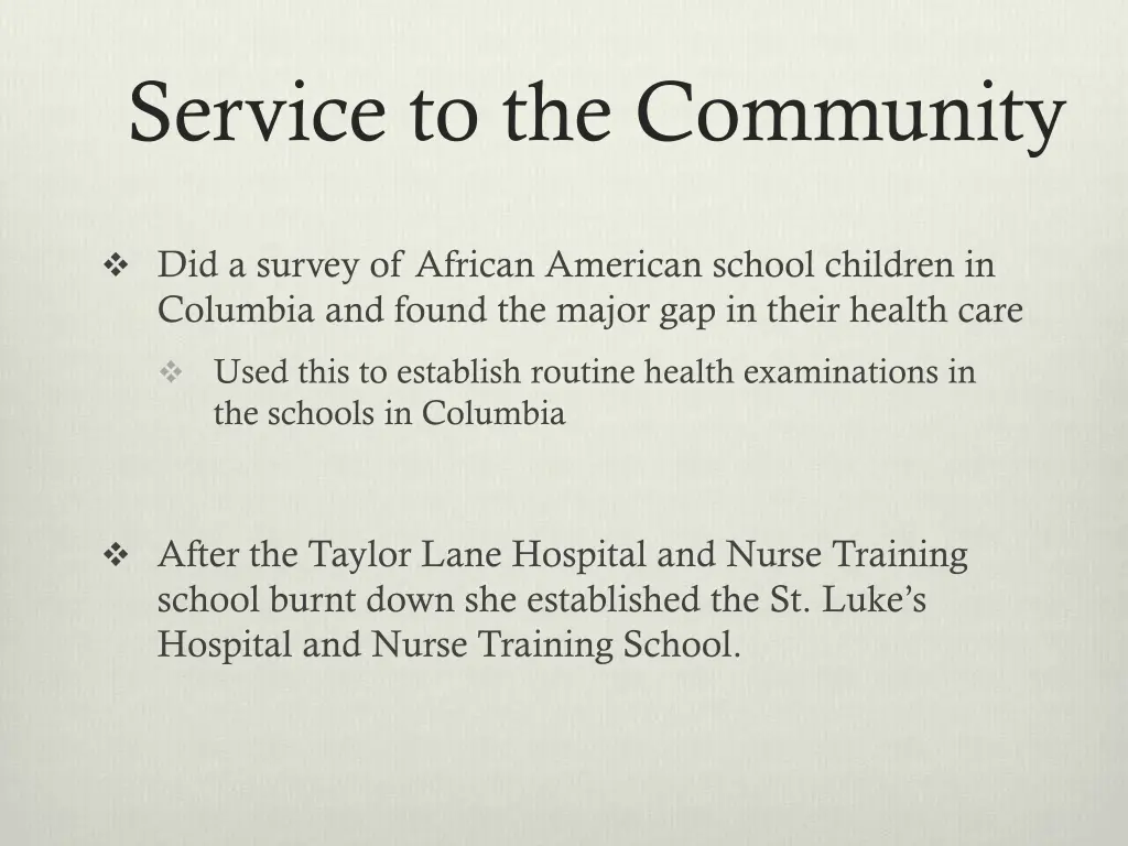 service to the community 1