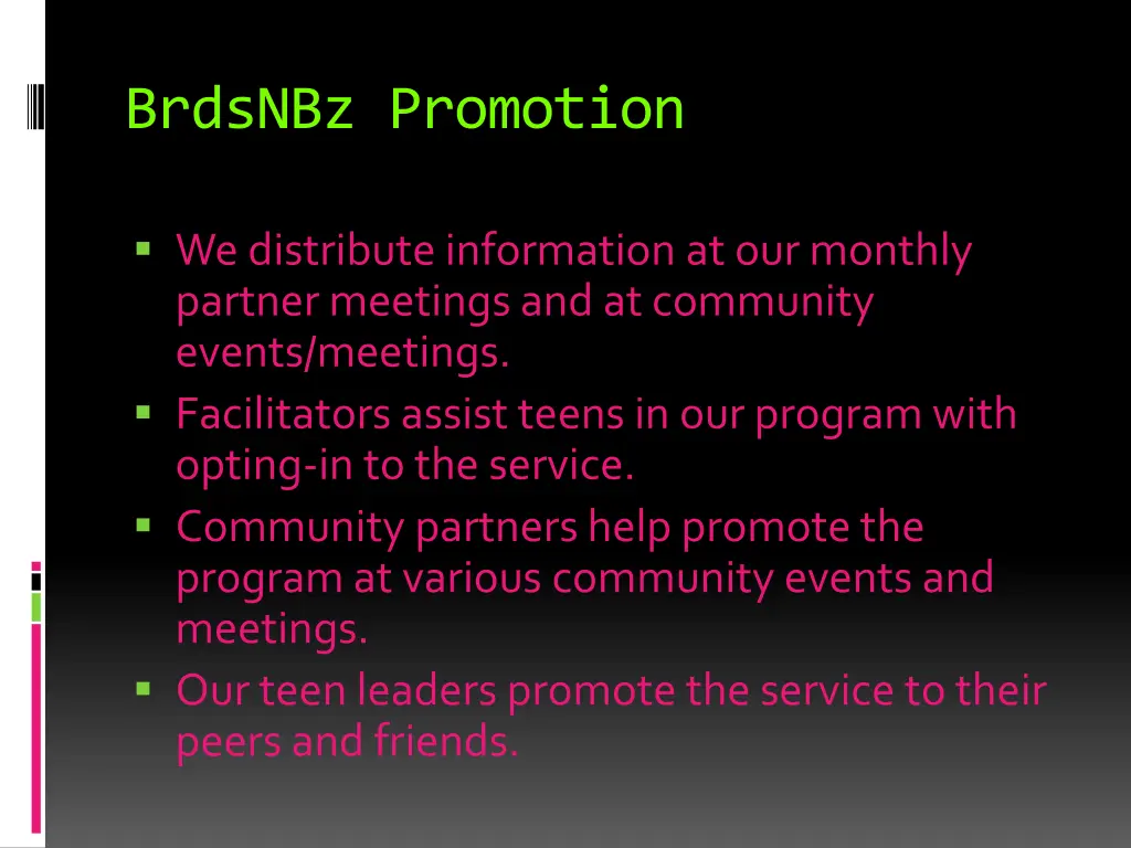brdsnbz promotion
