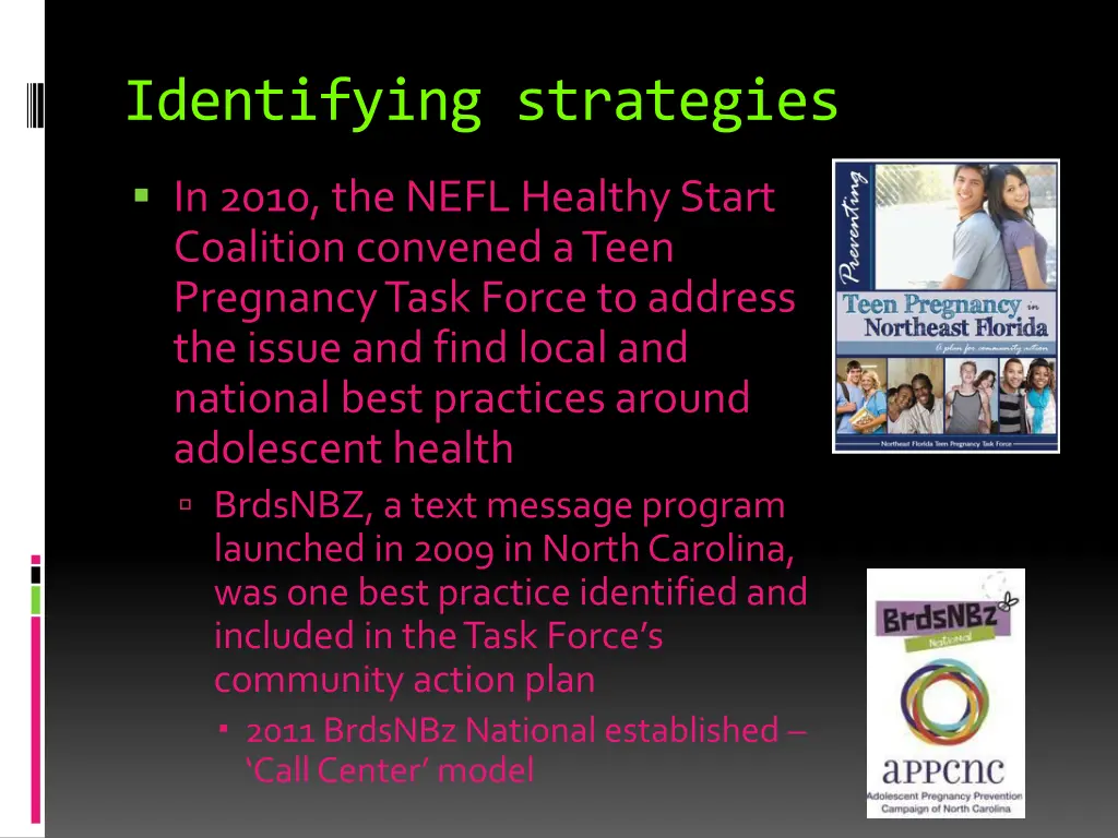 identifying strategies