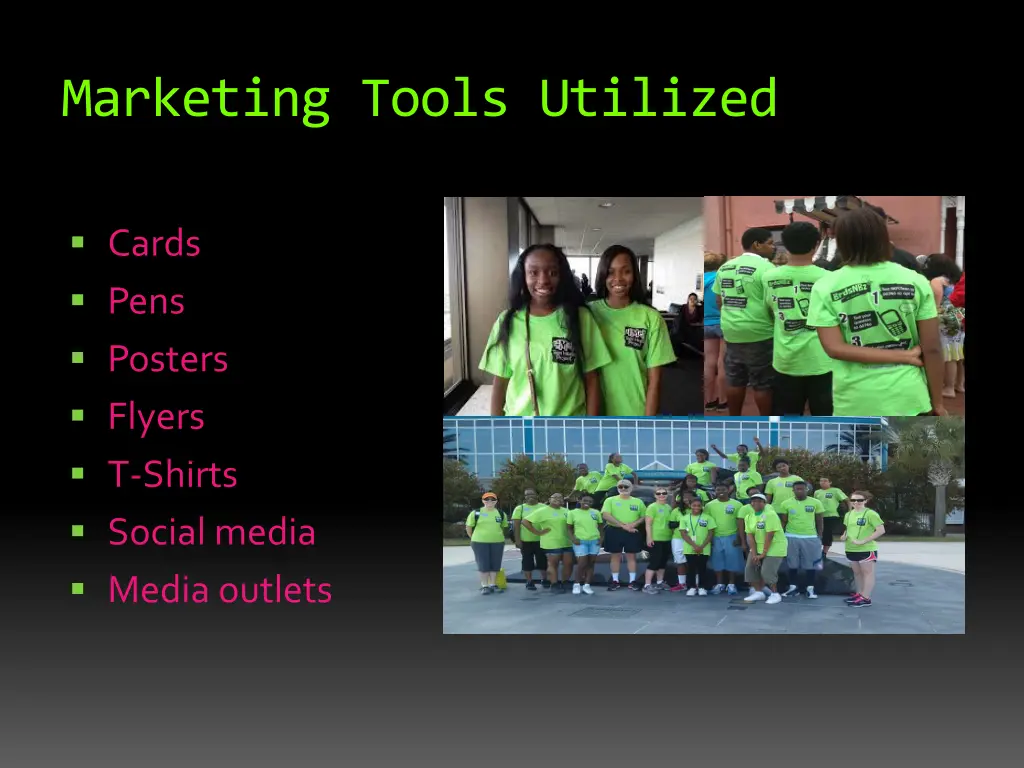 marketing tools utilized