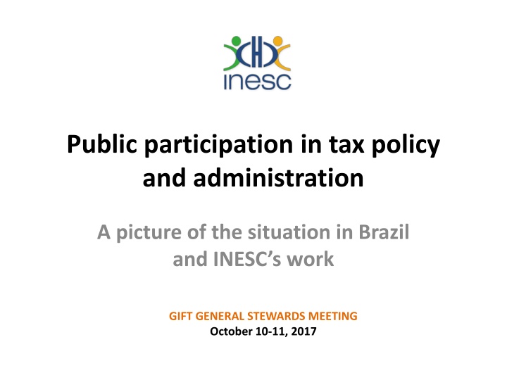 public participation in tax policy