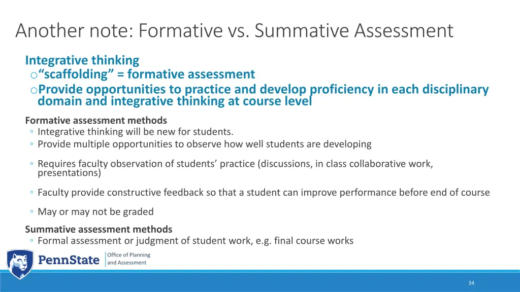 another note formative vs summative assessment