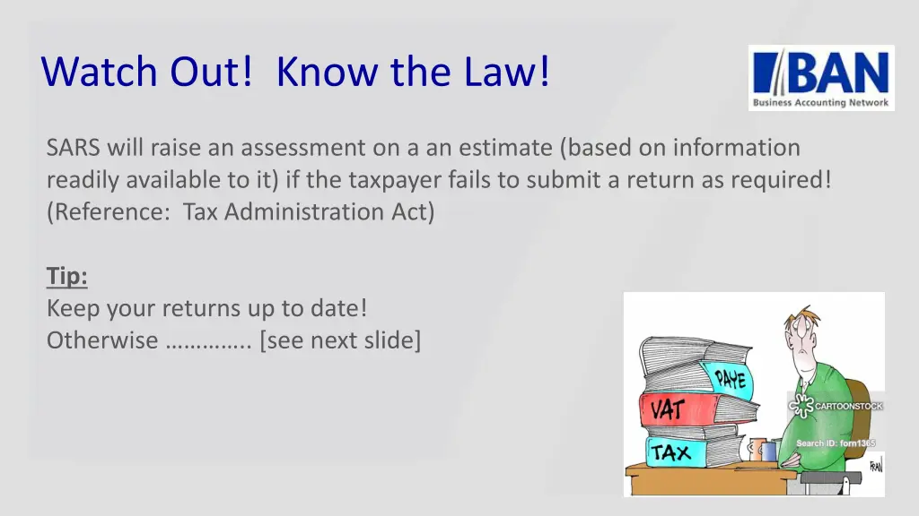 watch out know the law 1