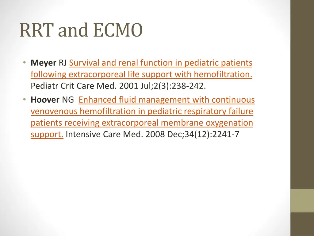 rrt and ecmo