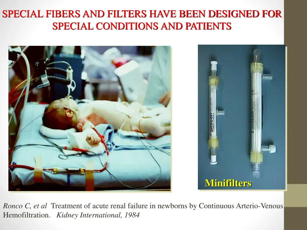 special fibers and filters have been designed