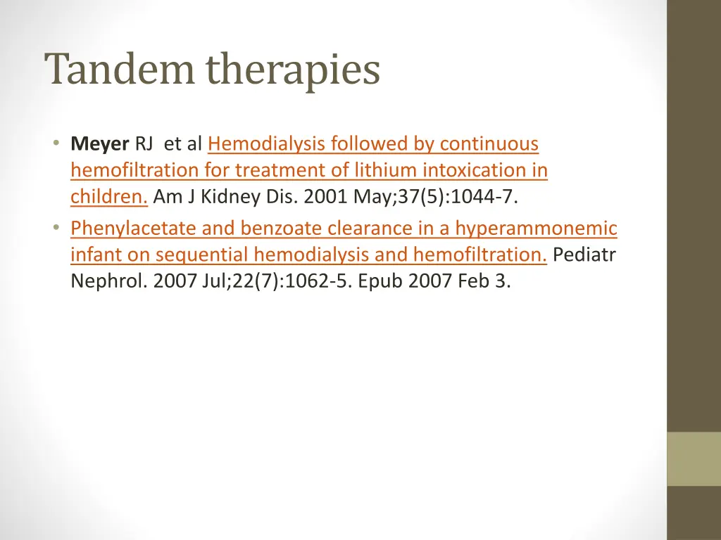 tandem therapies