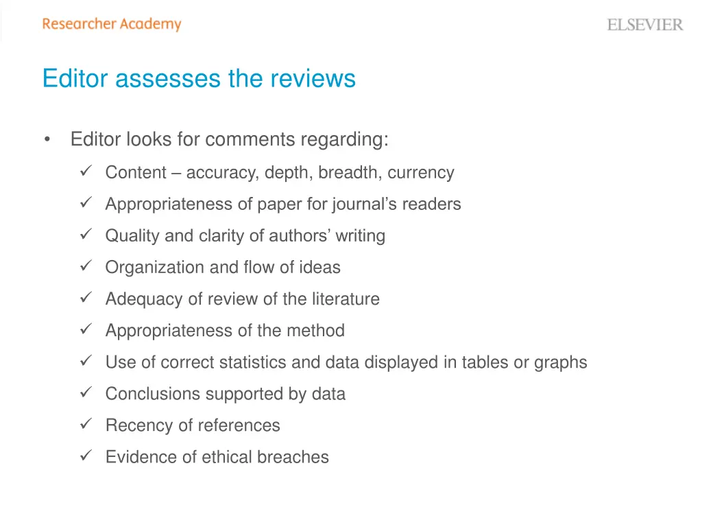 editor assesses the reviews