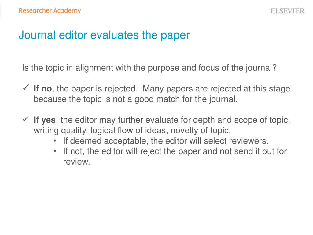 journal editor evaluates the paper