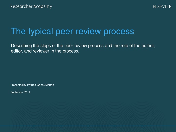 the typical peer review process