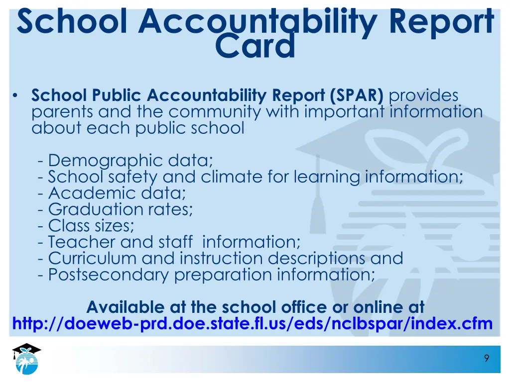 school accountability report card