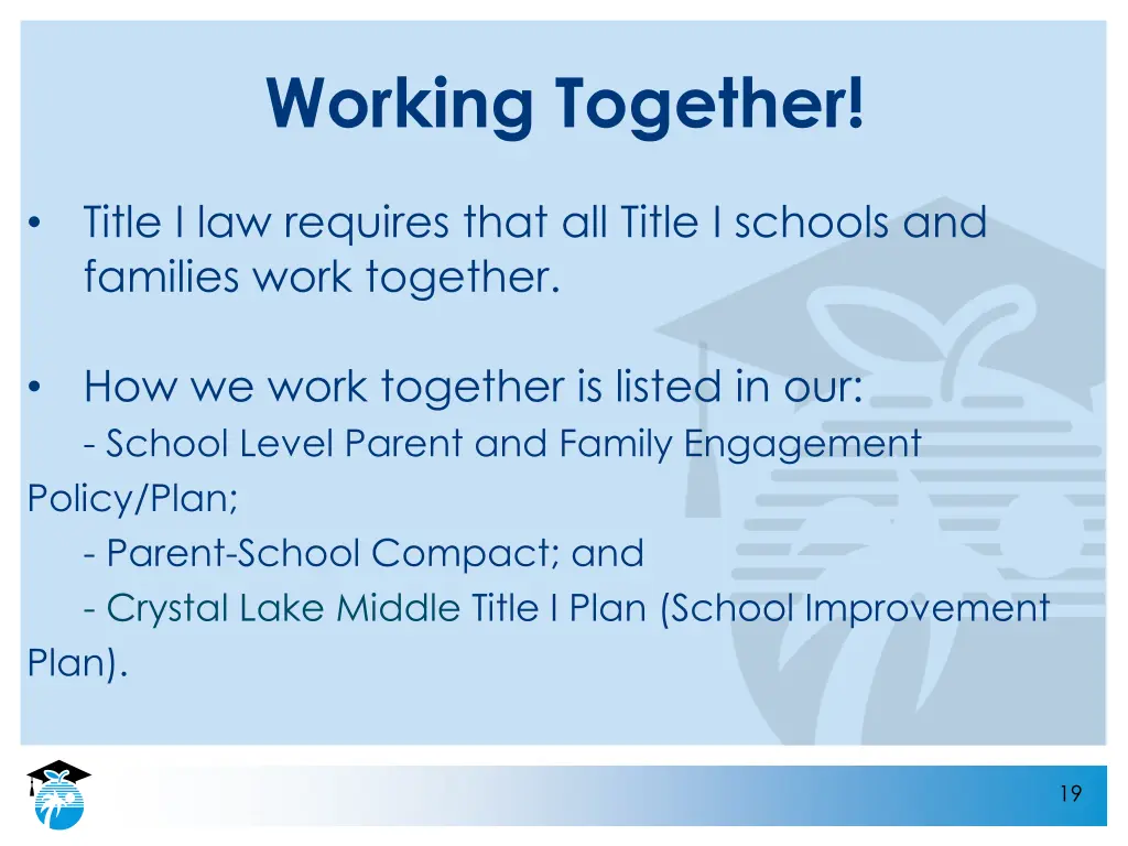 working together