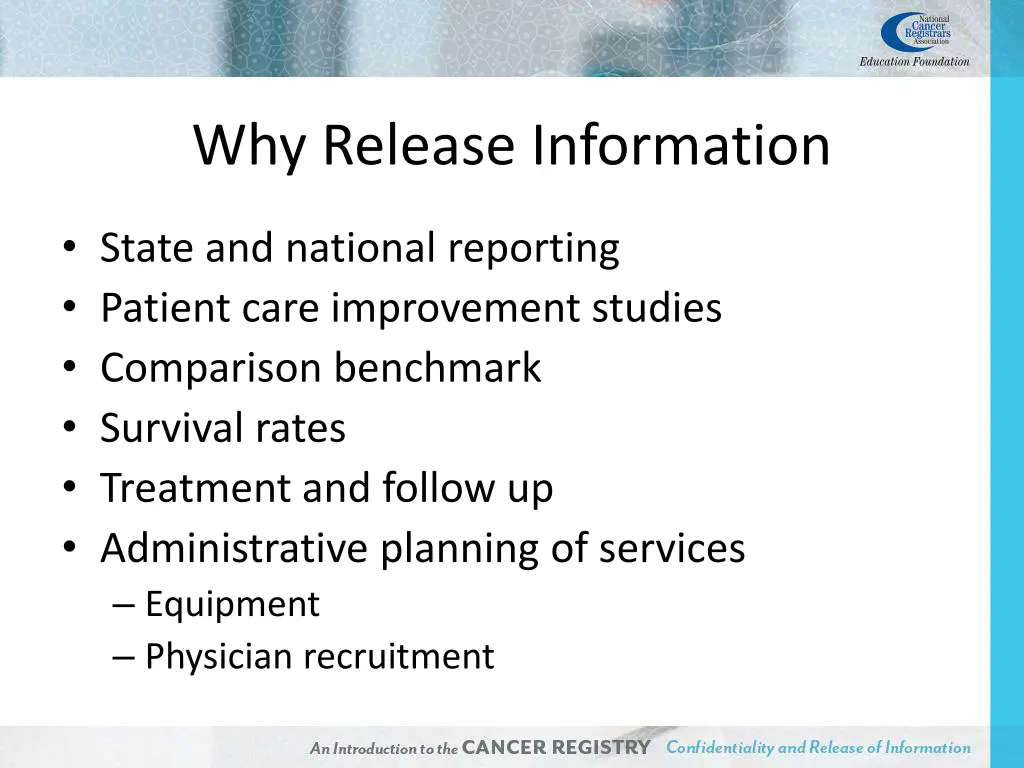 why release information