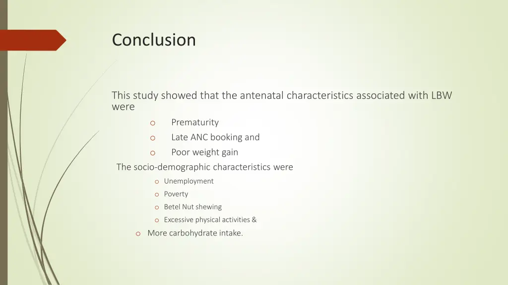 conclusion