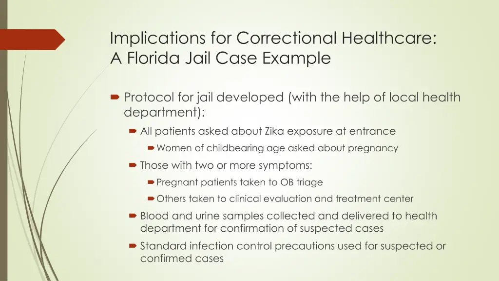 implications for correctional healthcare 1