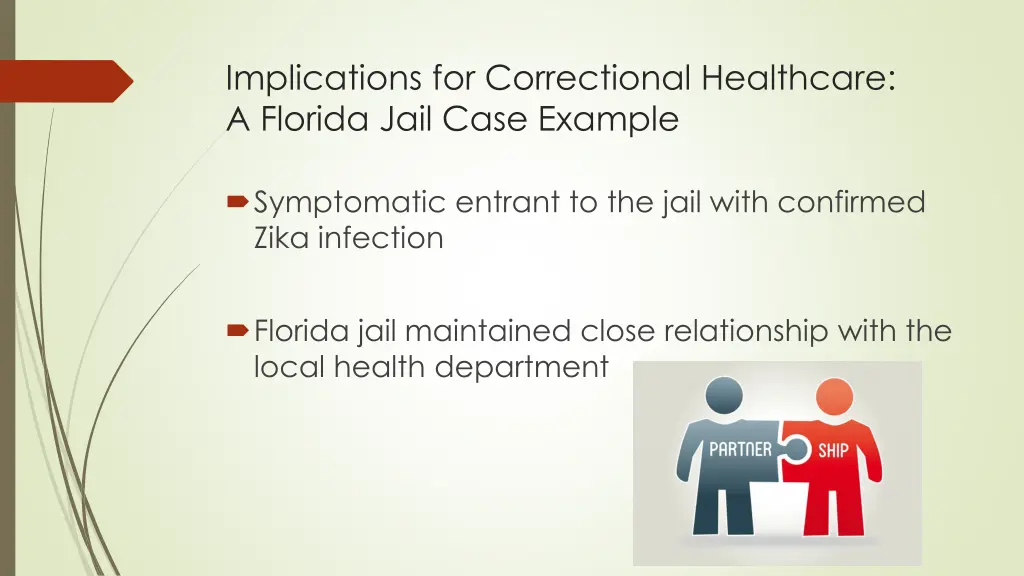 implications for correctional healthcare