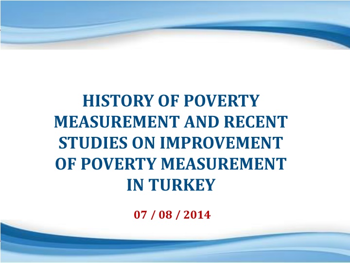 history of poverty measurement and recent studies