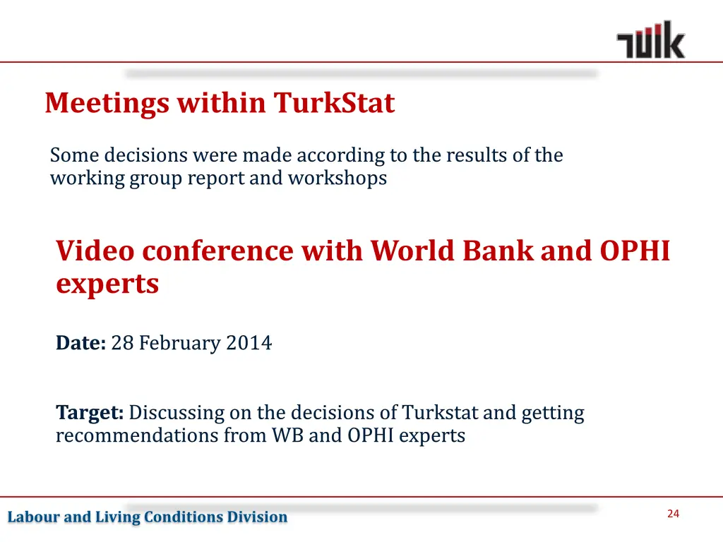 meetings within turkstat