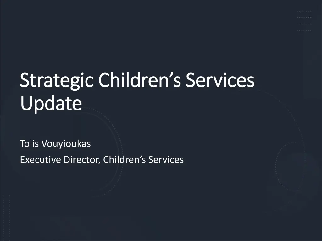 strategic children s services strategic children