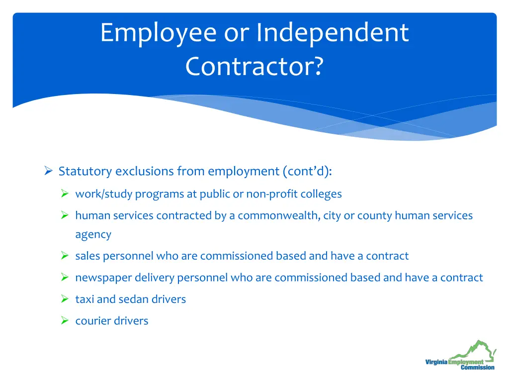 employee or independent contractor 1