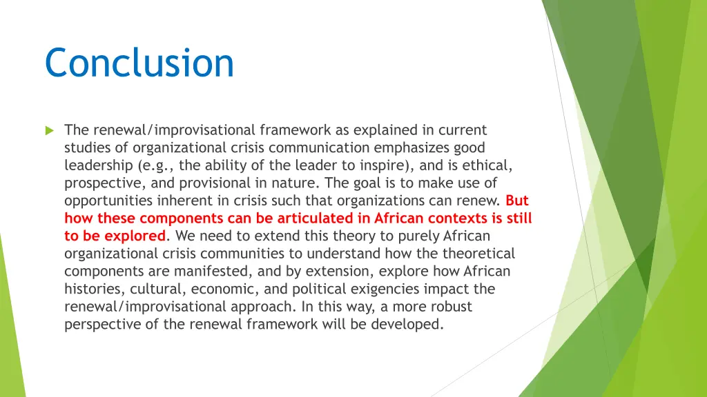 conclusion
