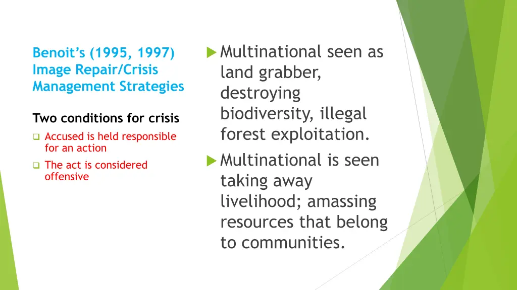 multinational seen as land grabber destroying