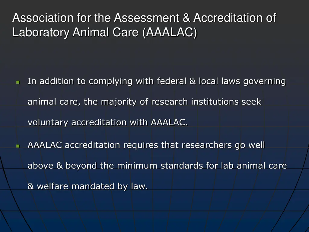 association for the assessment accreditation