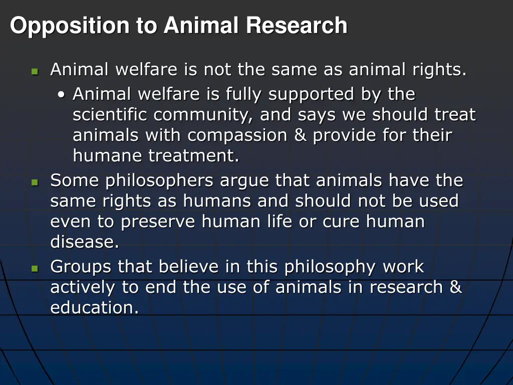 opposition to animal research