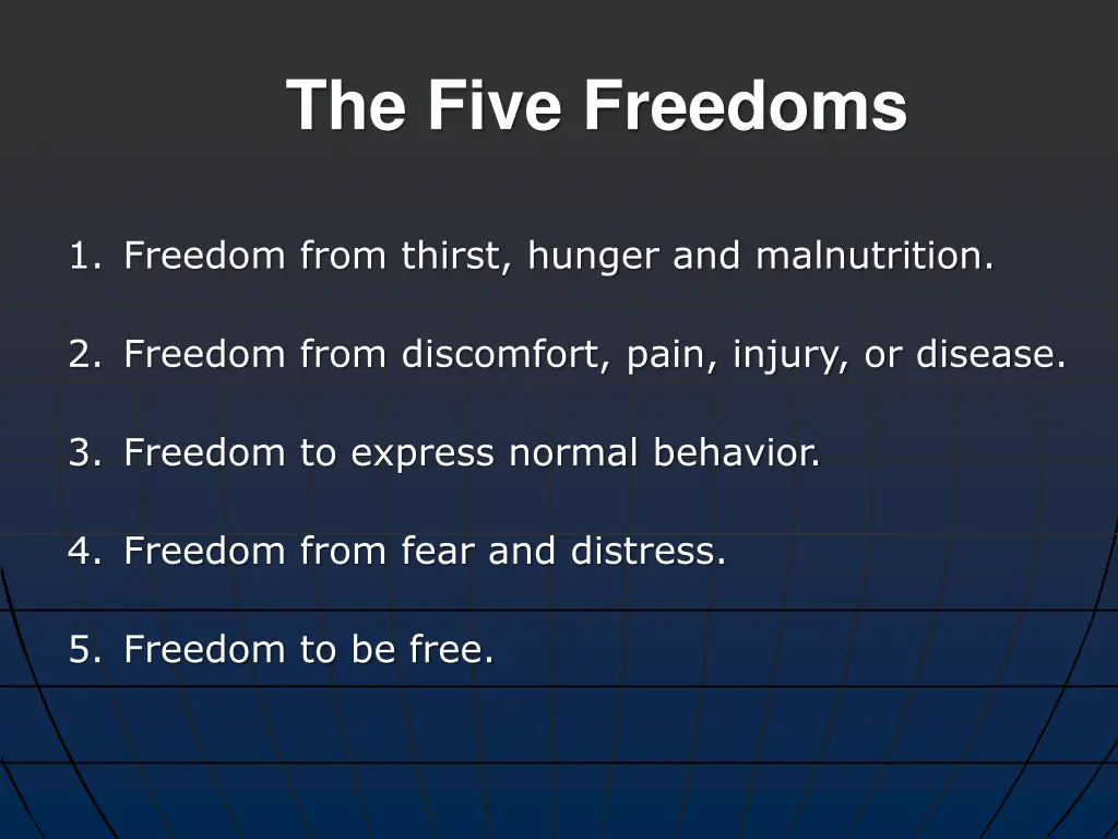 the five freedoms