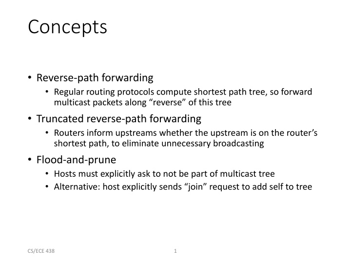 concepts