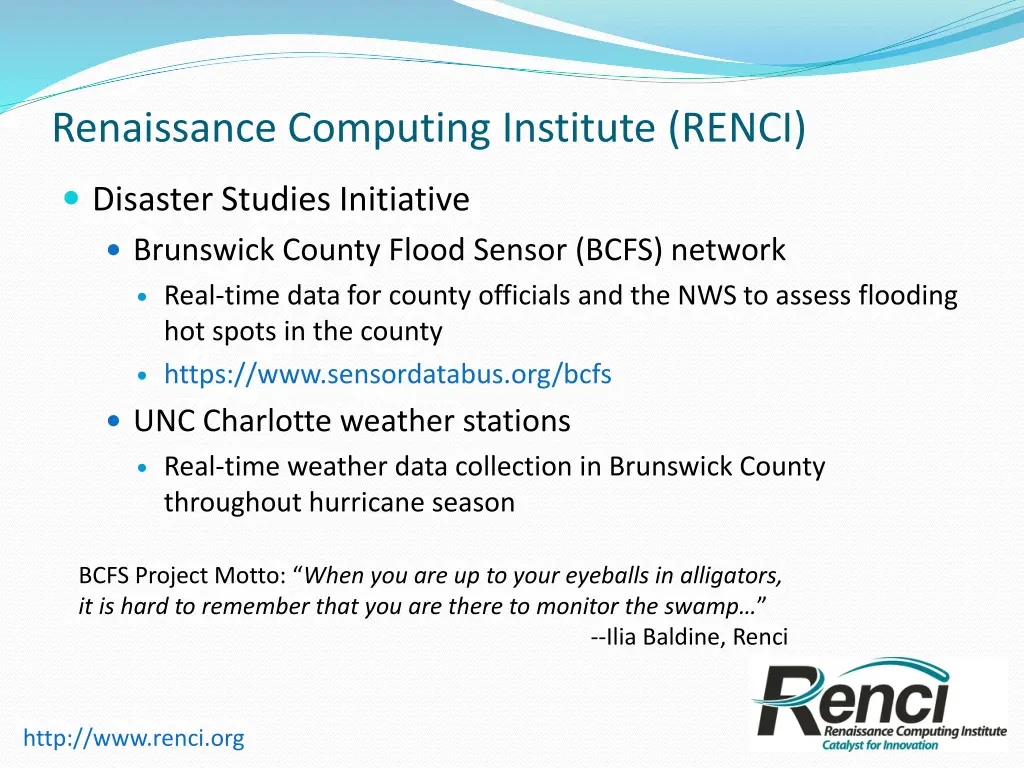 renaissance computing institute renci