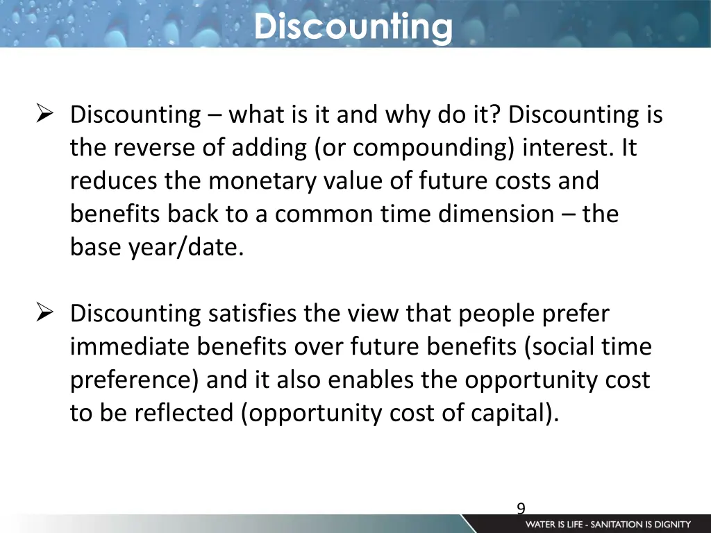 discounting