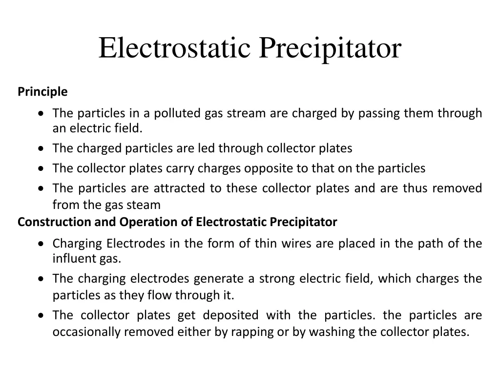 electrostatic precipitator 1