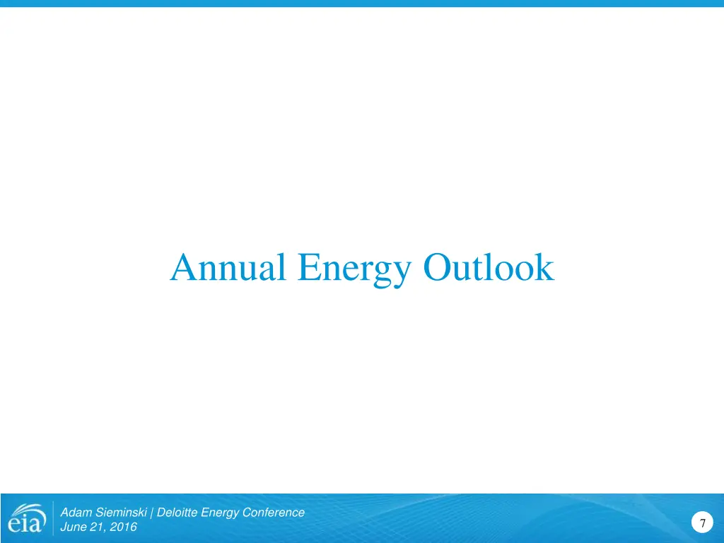 annual energy outlook