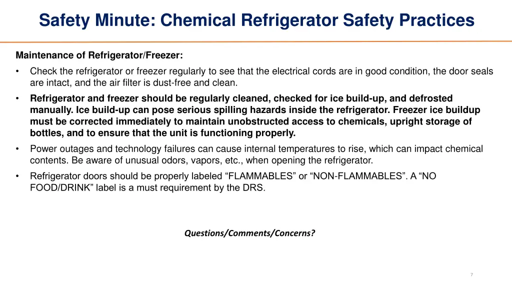 safety minute chemical refrigerator safety 3