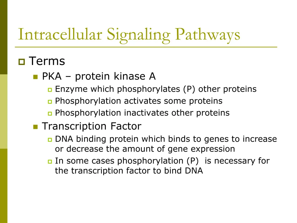 intracellular signaling pathways 1