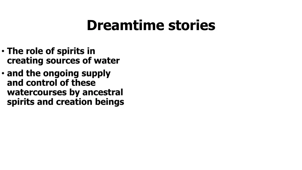 dreamtime stories